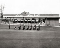 Co K, 5th VA Inf reenactors at Acme Market